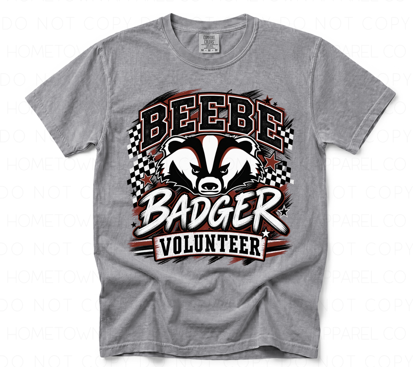 CHECKERED BEEBE BADGER VOLUNTEER
