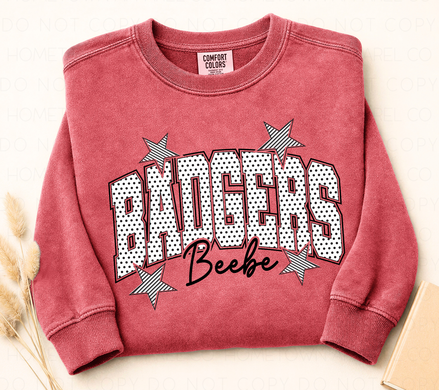 Badgers Polka Dot Comfort Colors