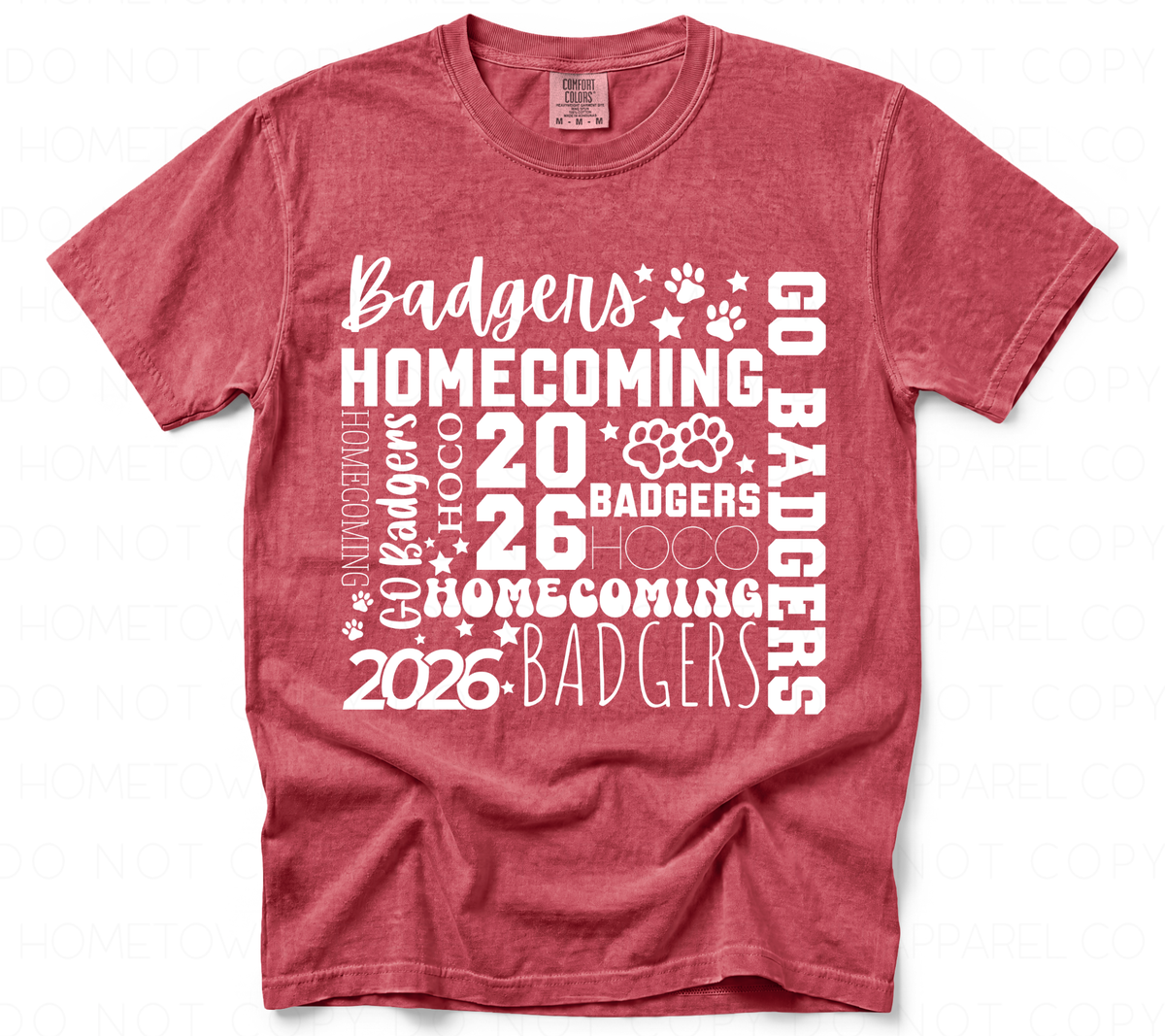 Badgers Homecoming 2026 Comfort Colors