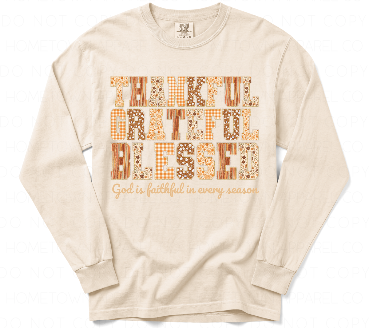 Thankful Grateful Blessed -Comfort Colors