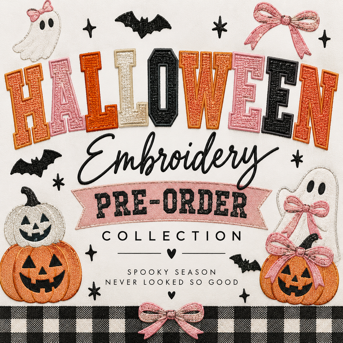 Halloween Embroidery Pre-Order