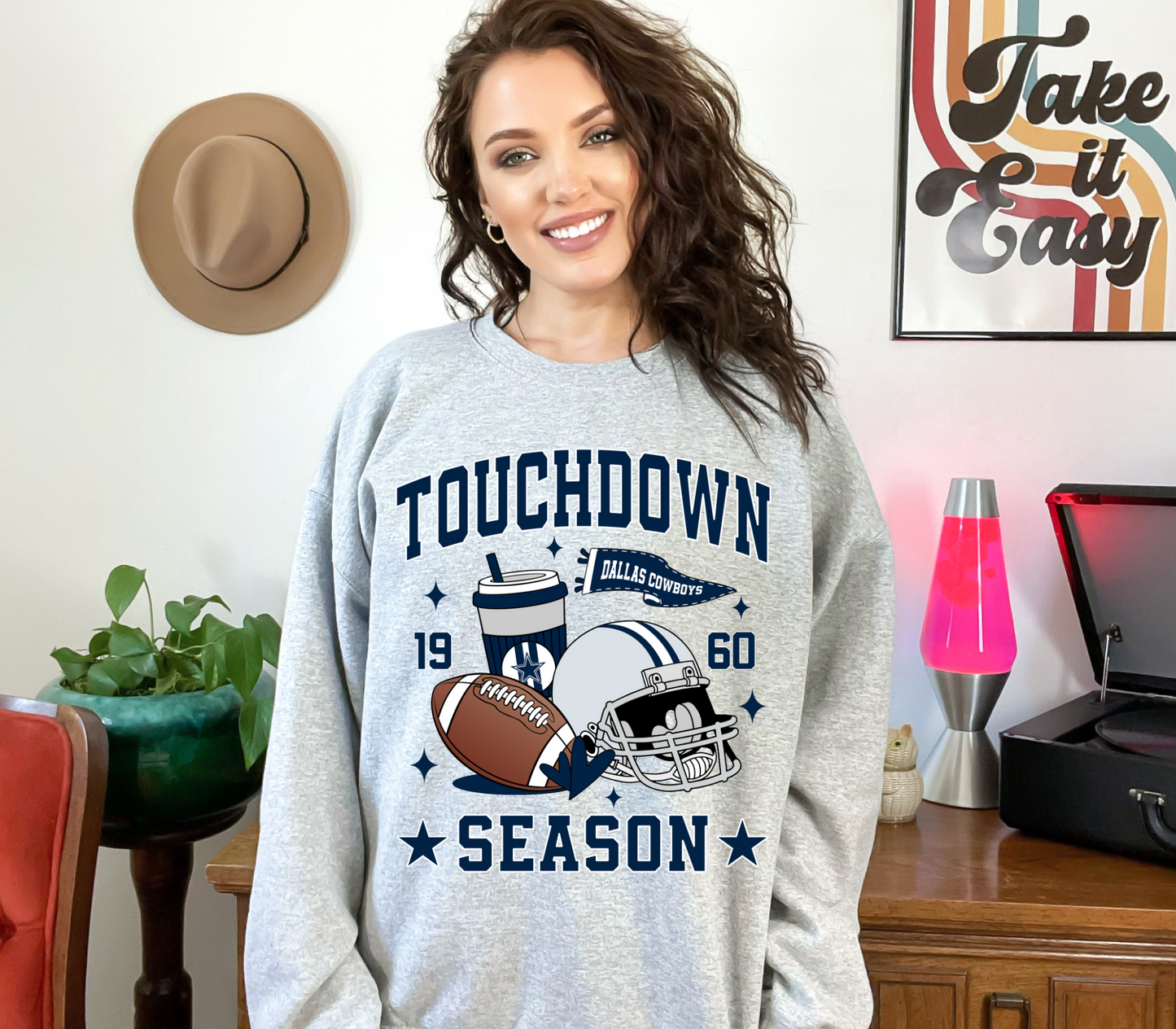 Touchdown Season NFL Crewneck Sweatshirts