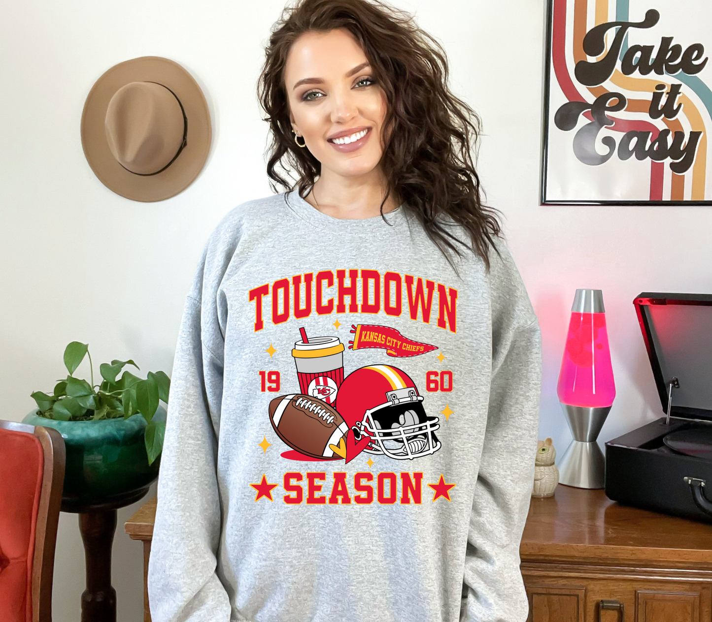 Touchdown Season NFL Crewneck Sweatshirts