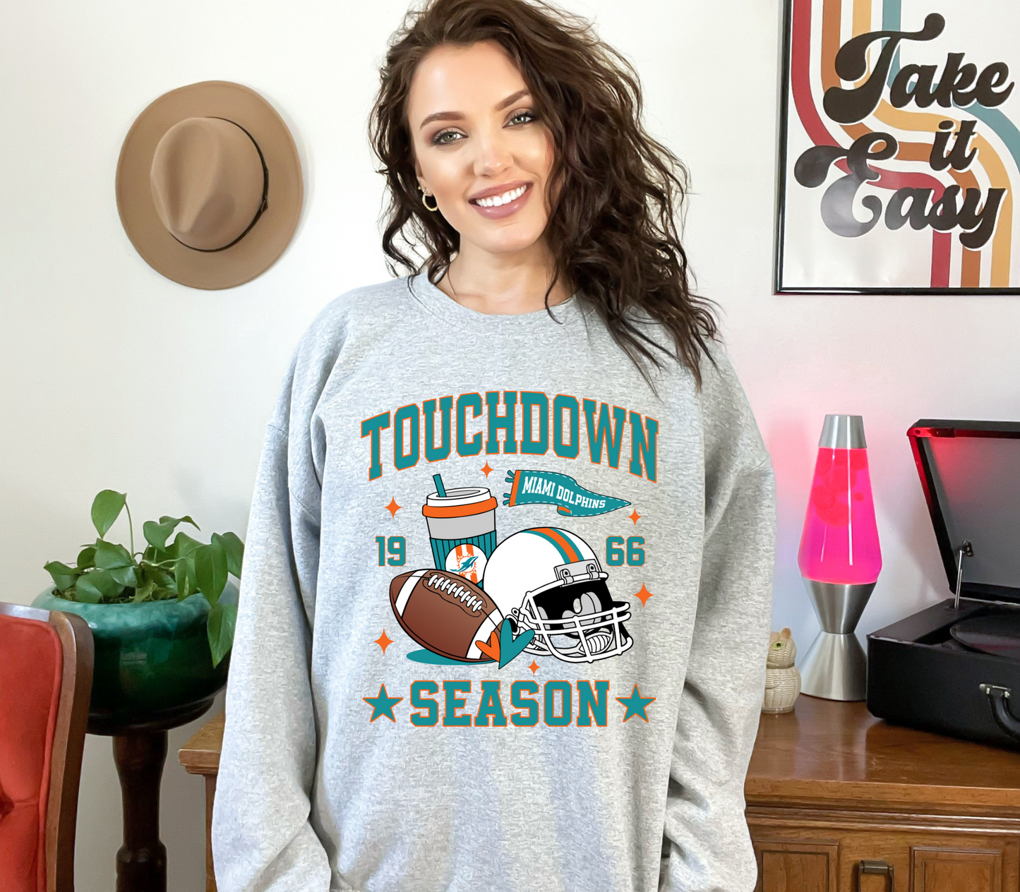 Touchdown Season NFL Crewneck Sweatshirts