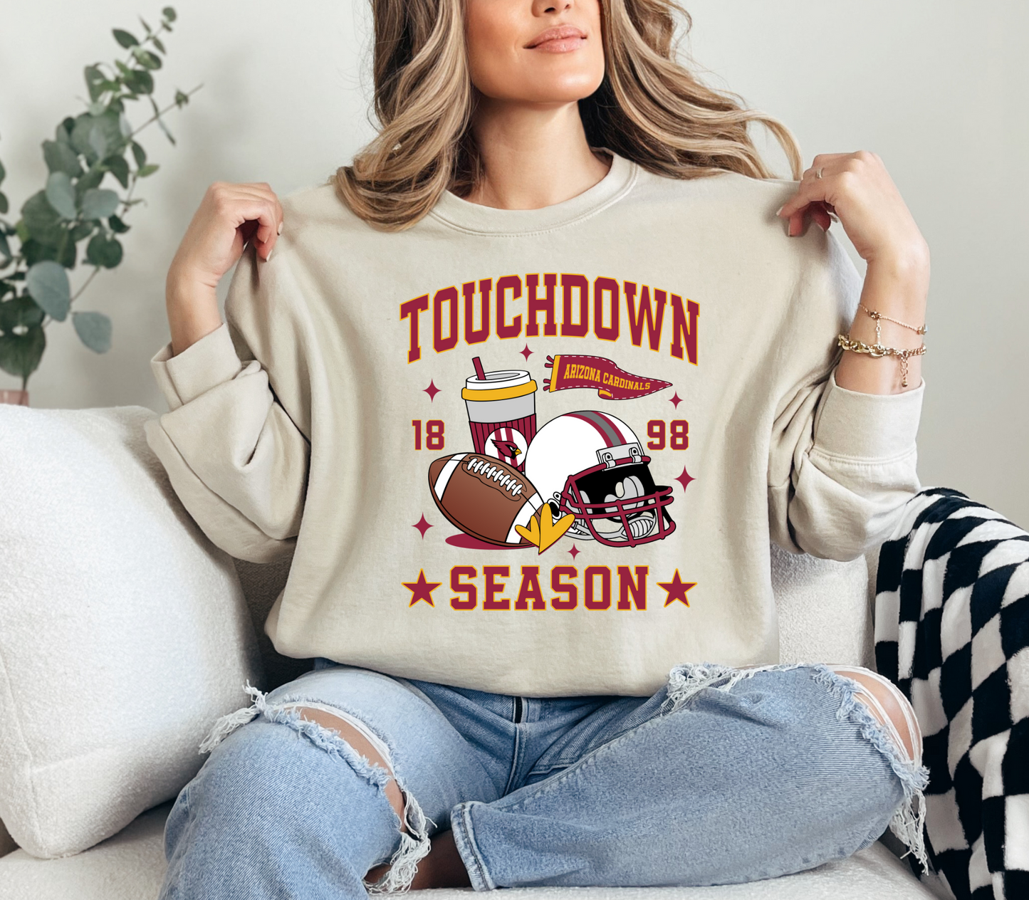 Touchdown Season NFL Crewneck Sweatshirts