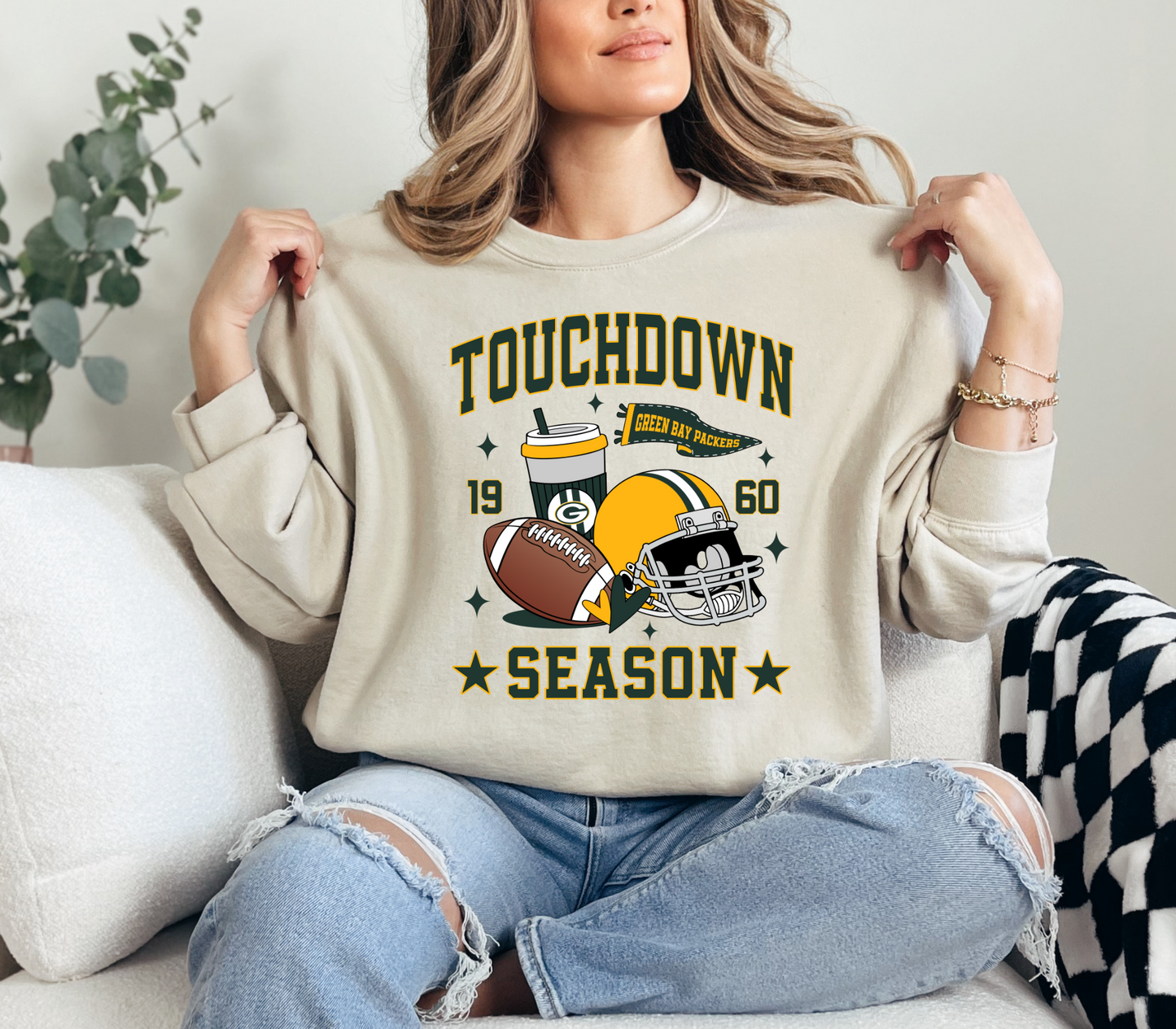 Touchdown Season NFL Crewneck Sweatshirts