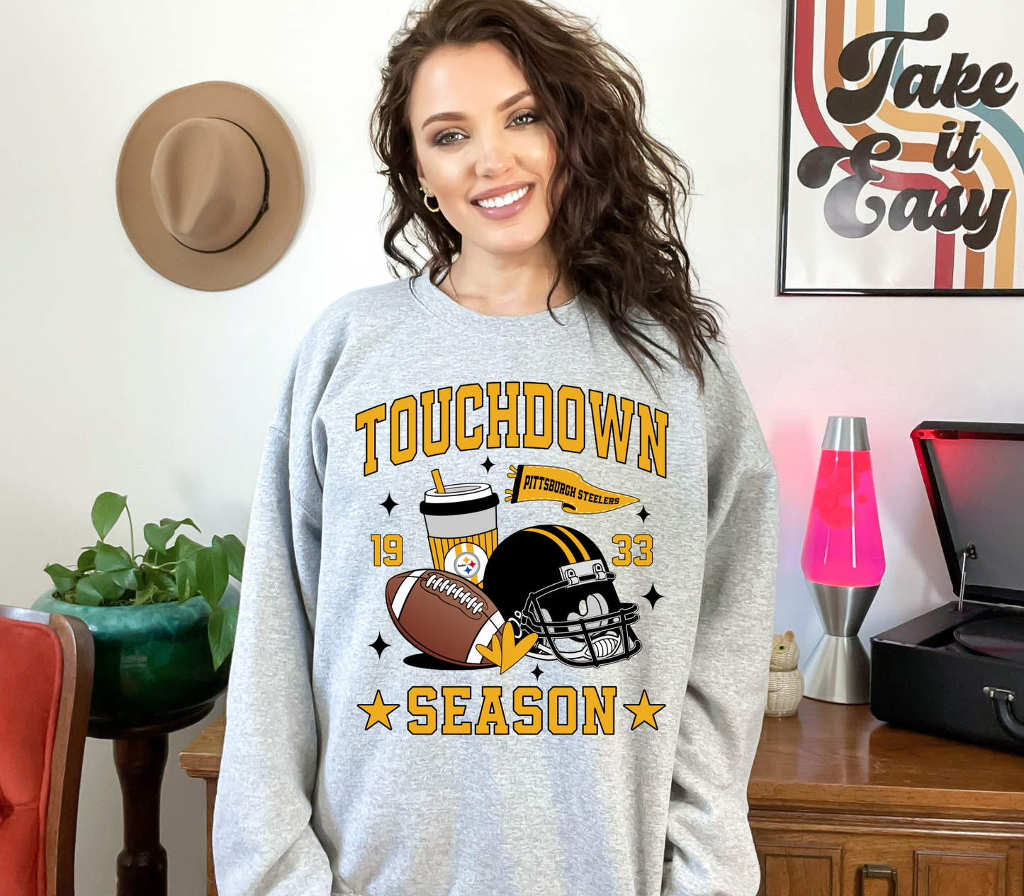 Touchdown Season NFL Crewneck Sweatshirts