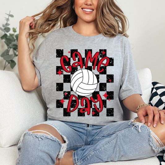 Game Day Volleyball Checkered