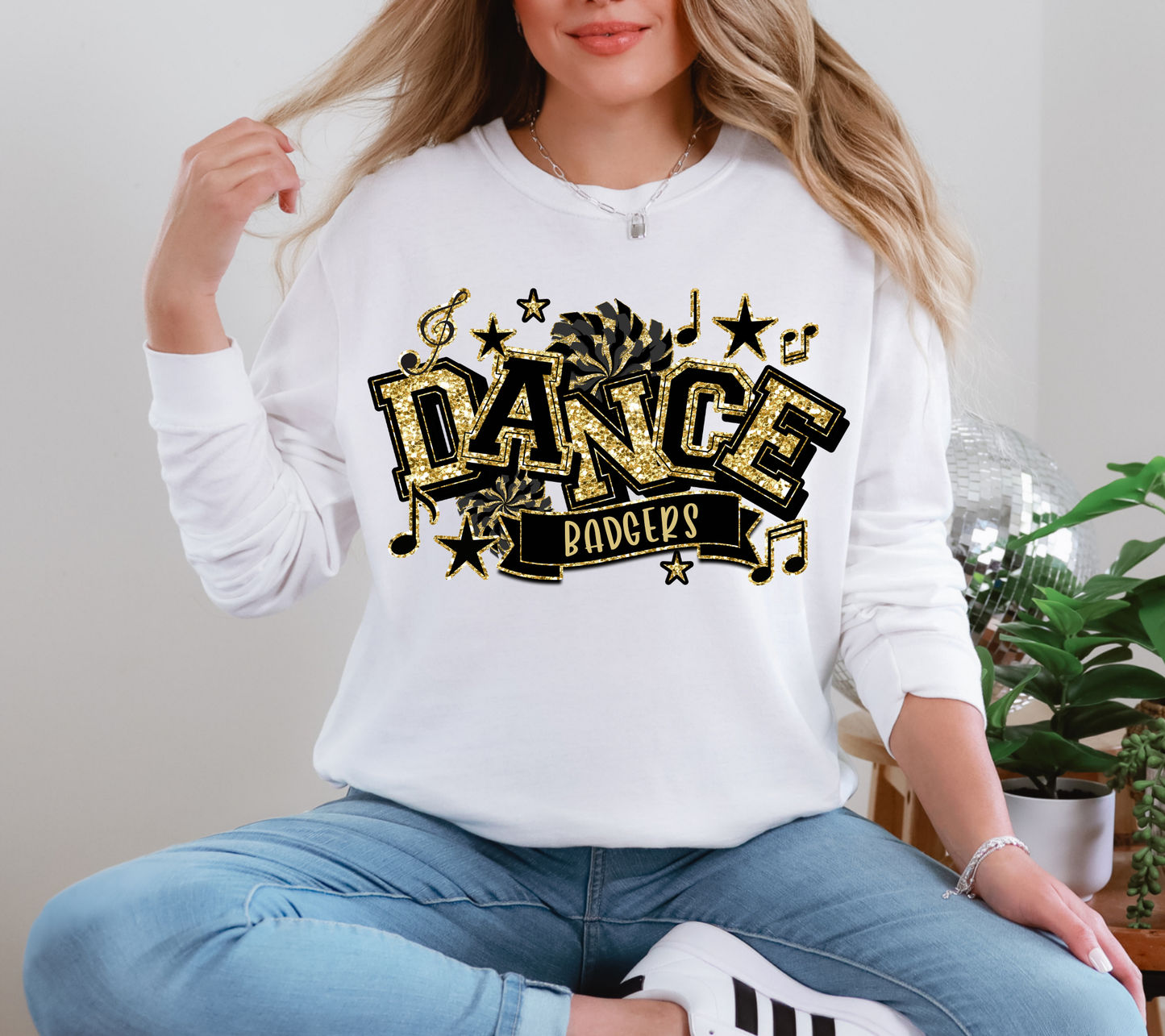 Dance Gold Glitter