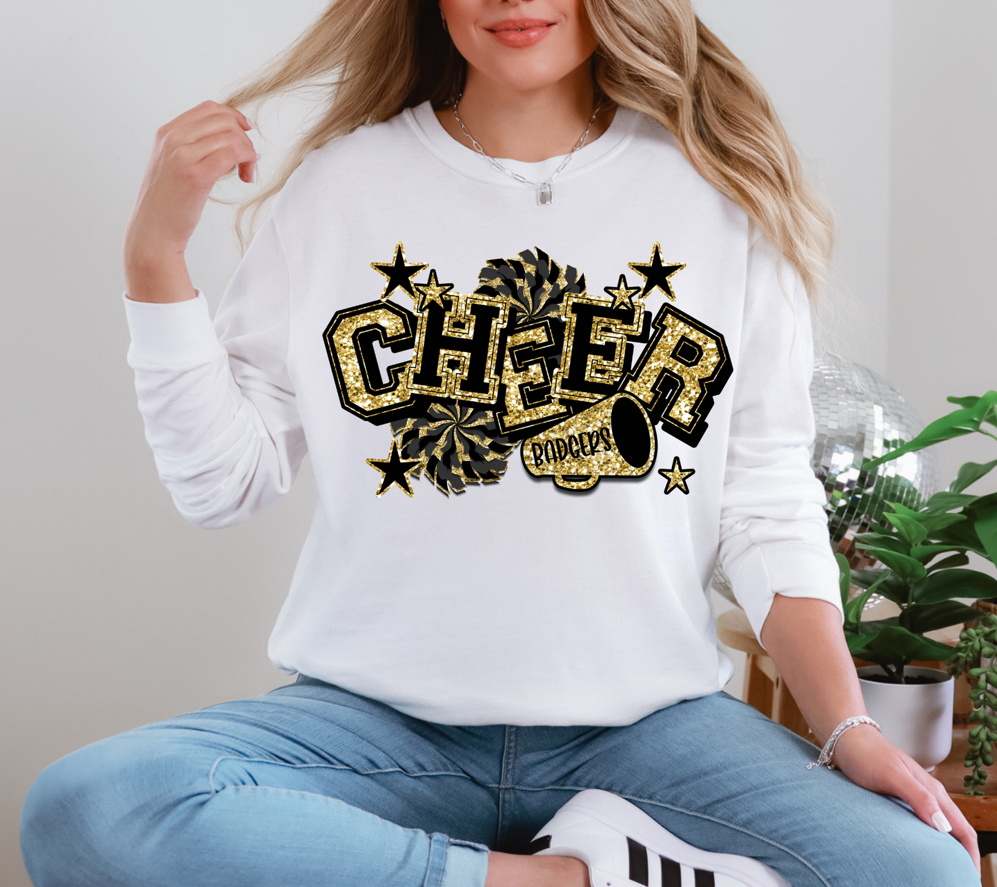 Cheer Gold Glitter