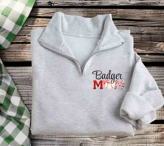 Badger Mom Baseball Quarter Zip