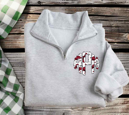 Razorback Monogram Quarter Zip