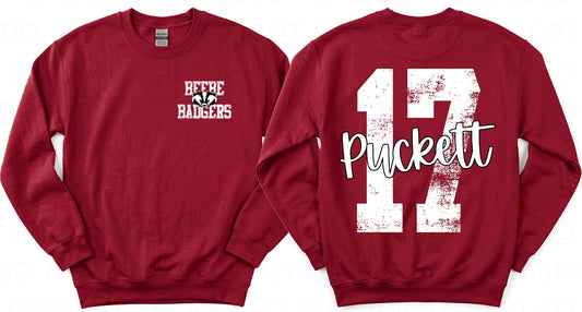 Custom Beebe Badgers Sweatshirt