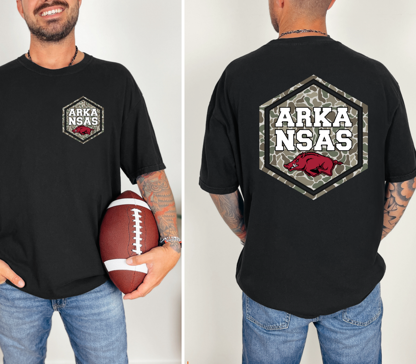 Camo Arkansas Patch Tee