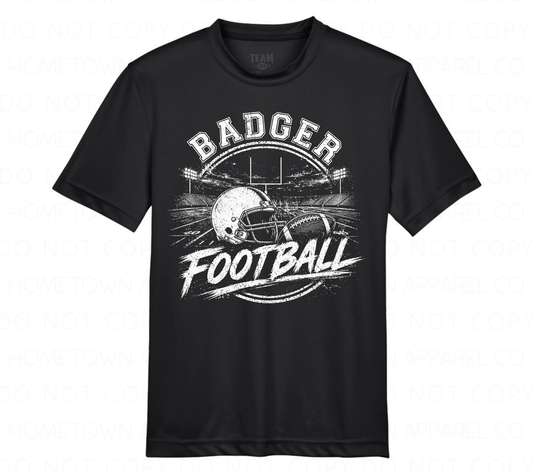 Badger Football Performance Tee