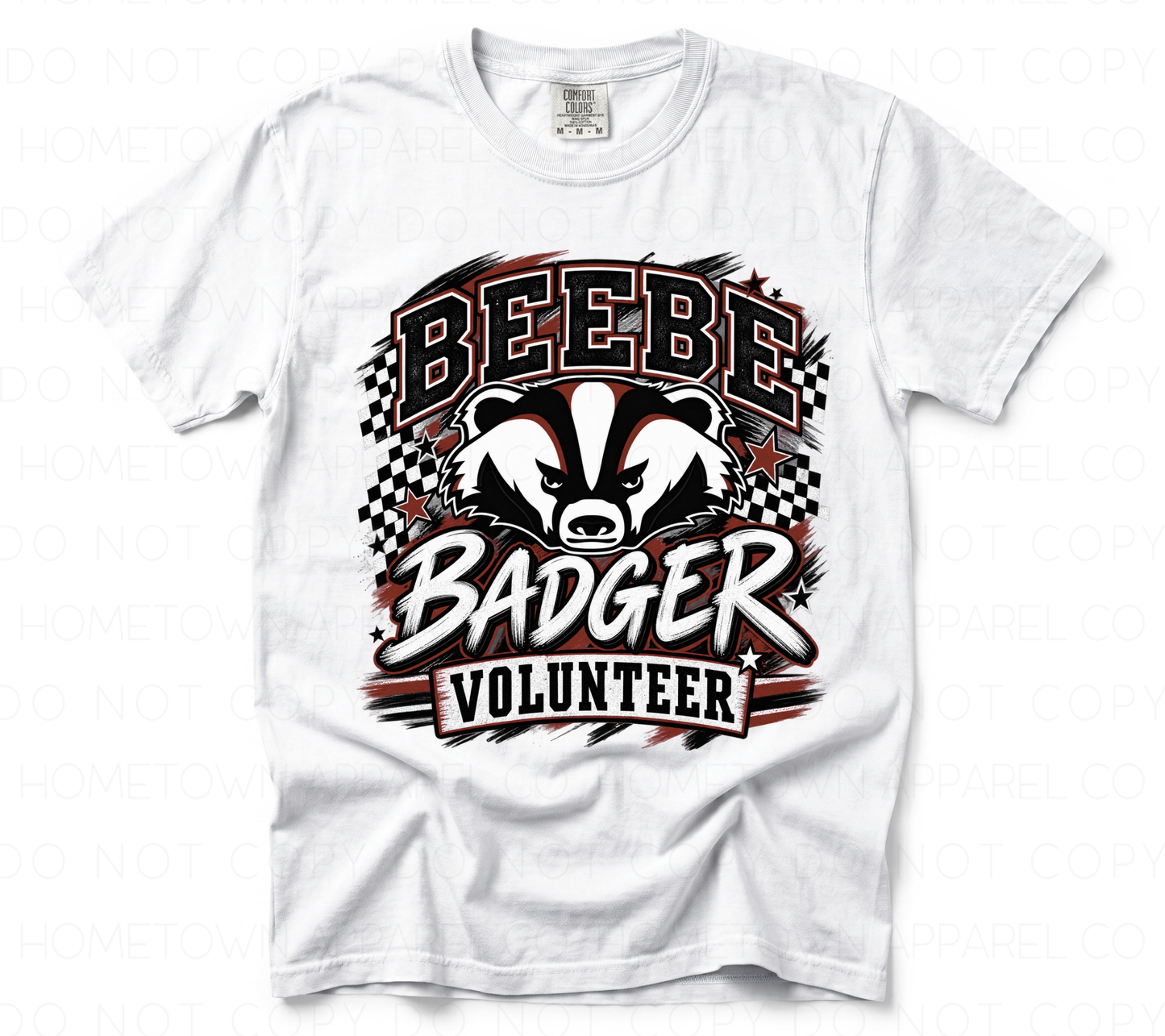 CHECKERED BEEBE BADGER VOLUNTEER