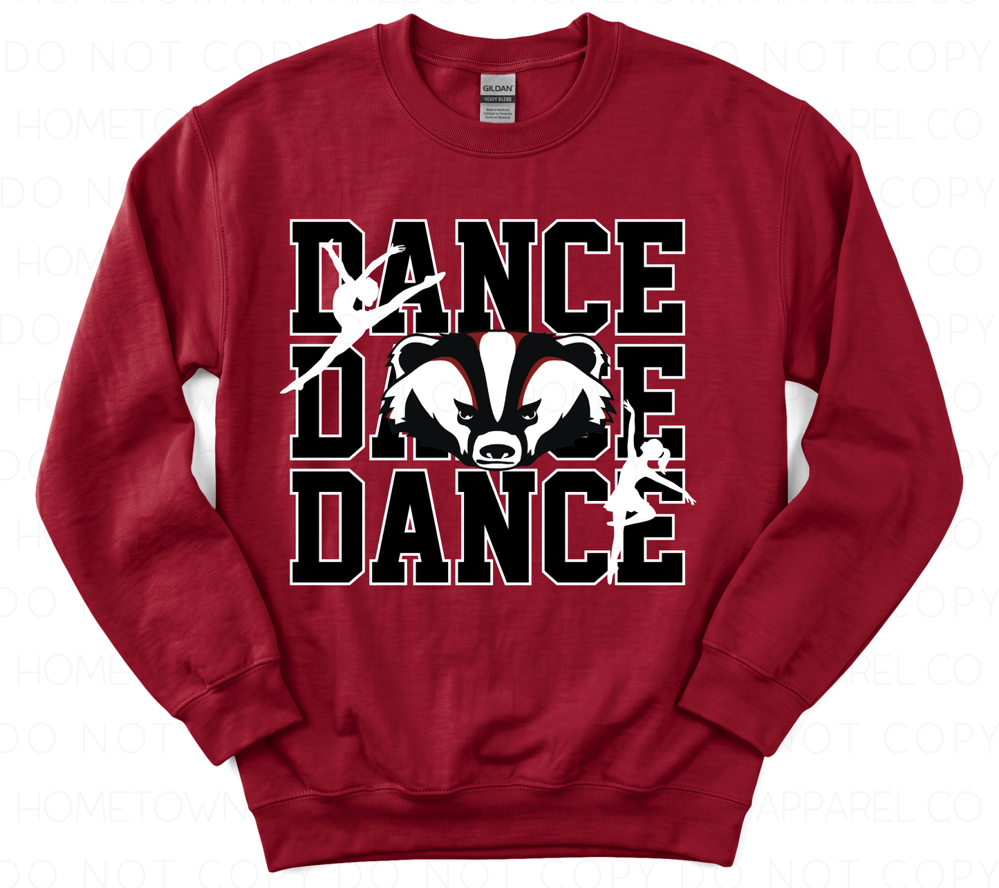 DANCE WITH BADGER HEAD SWEATSHIRT