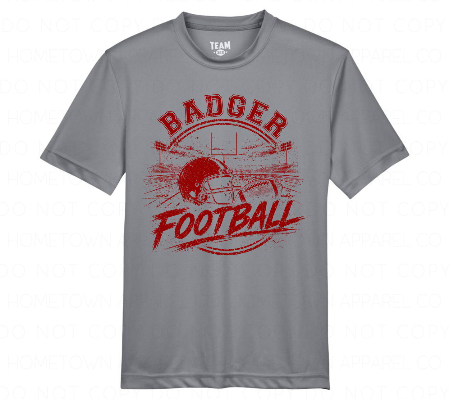 Badger Football Performance Tee