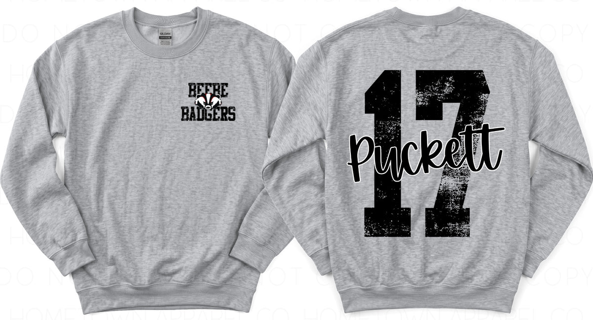 Custom Beebe Badgers Sweatshirt