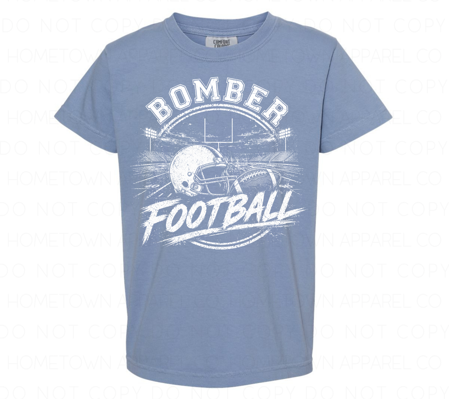 BOMBER FOOTBALL COMFORT COLORS TEE