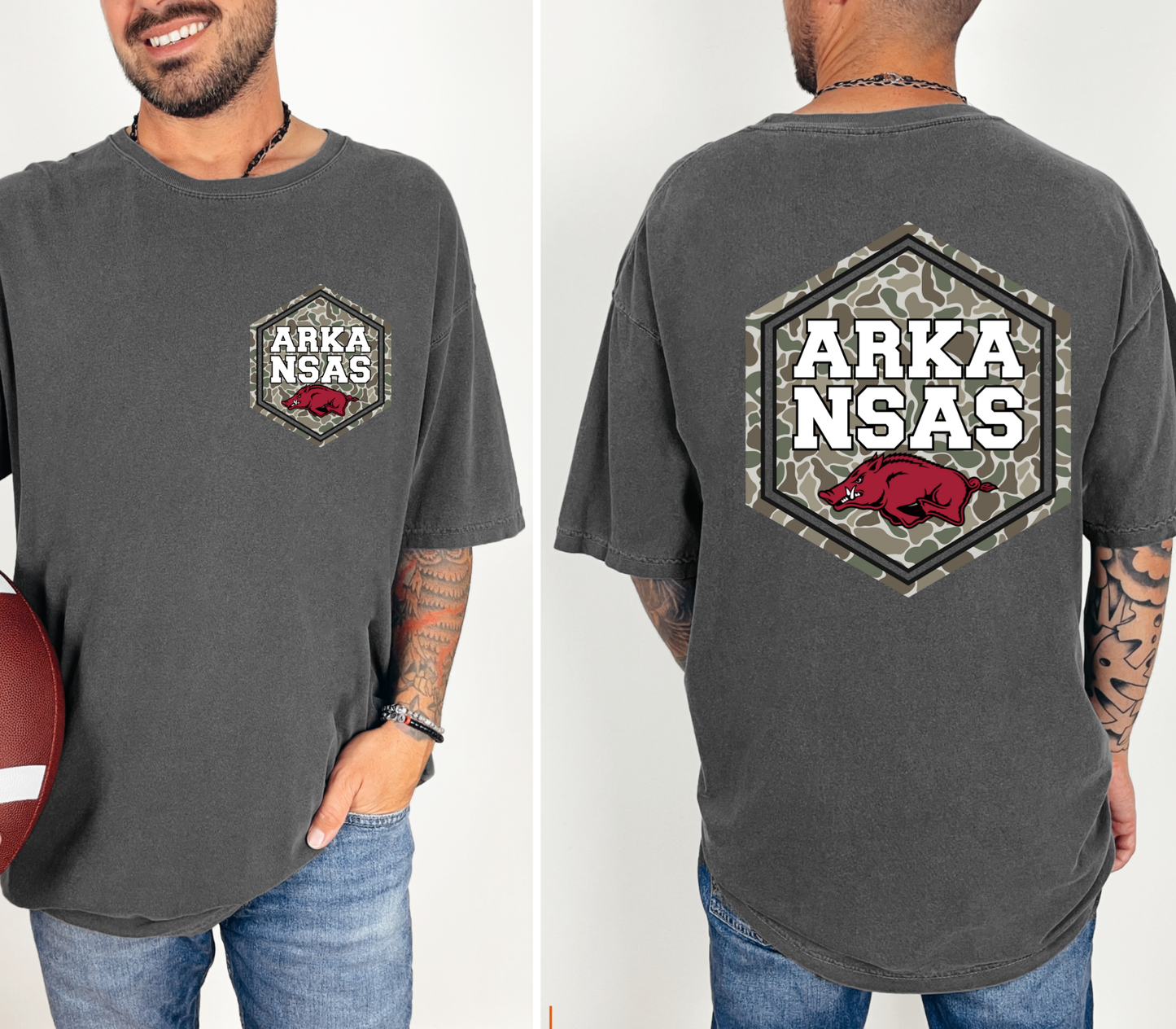 Camo Arkansas Patch Tee