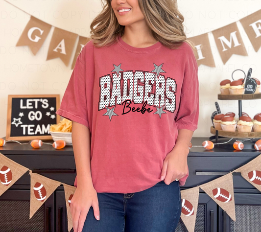 Badgers Polka Dot Comfort Colors