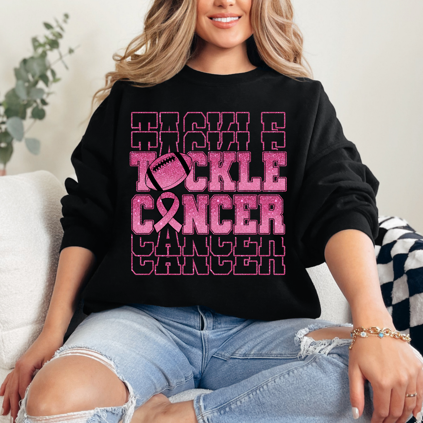 Tackle Cancer-Glitter