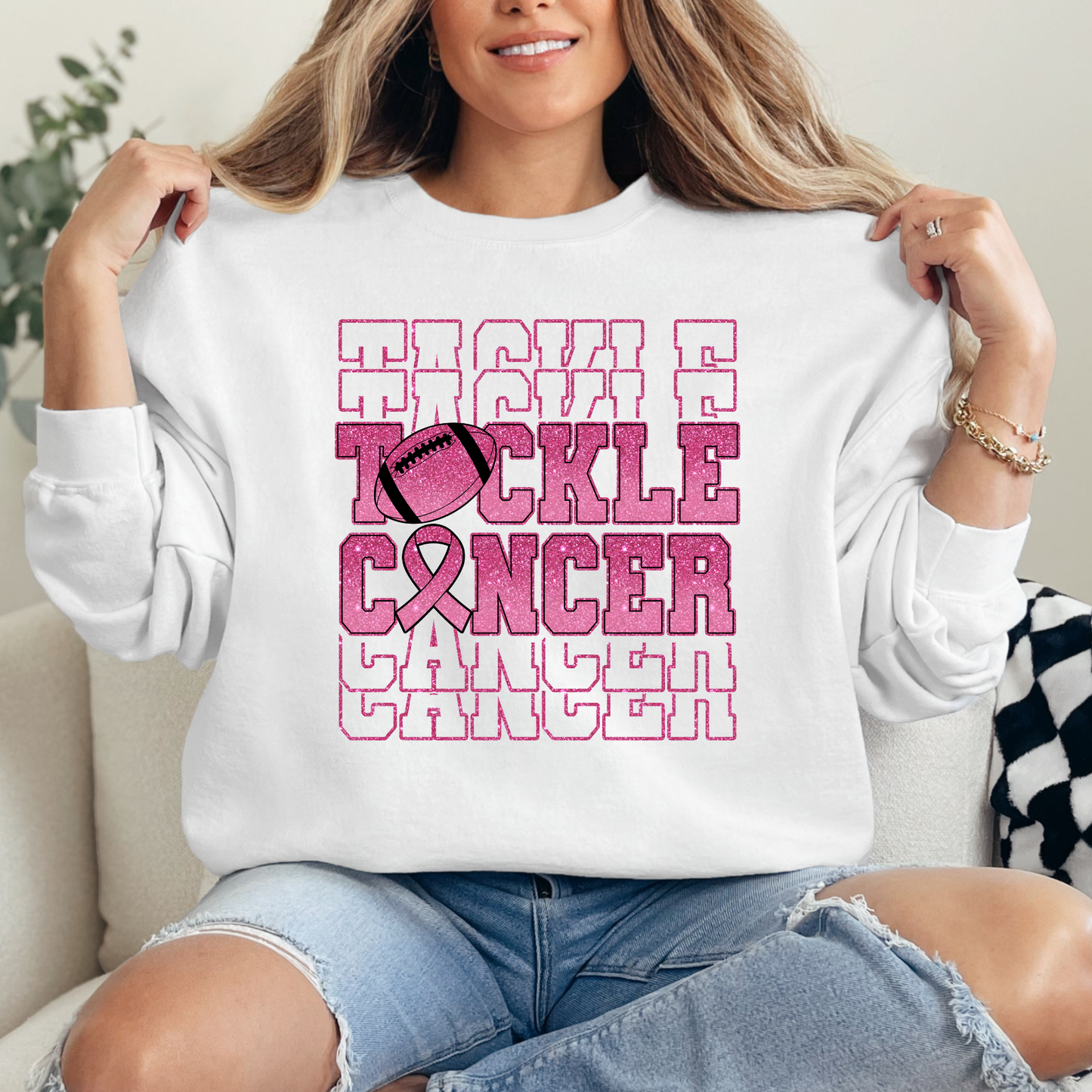 Tackle Cancer-Glitter