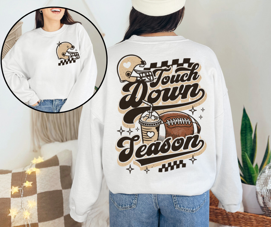 Touch Down Season Front & Back Sweatshirt