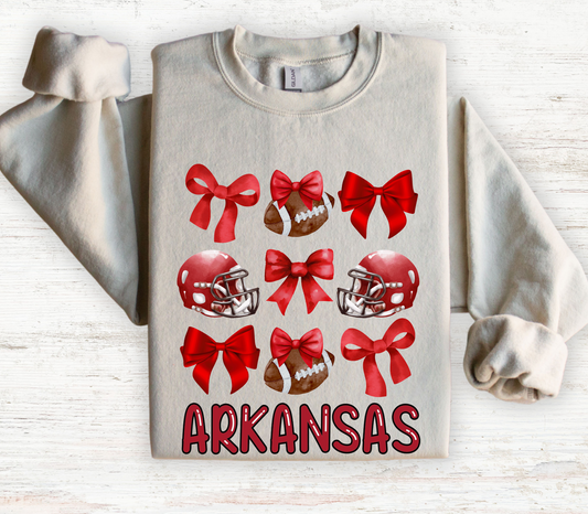 Arkansas Coquette Bow Youth & Adult