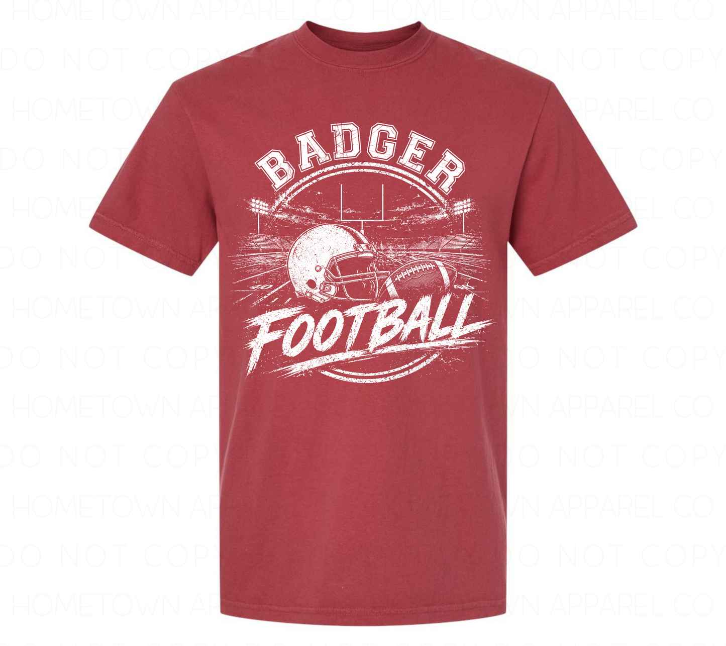 Badgers Football Comfort Colors Tee