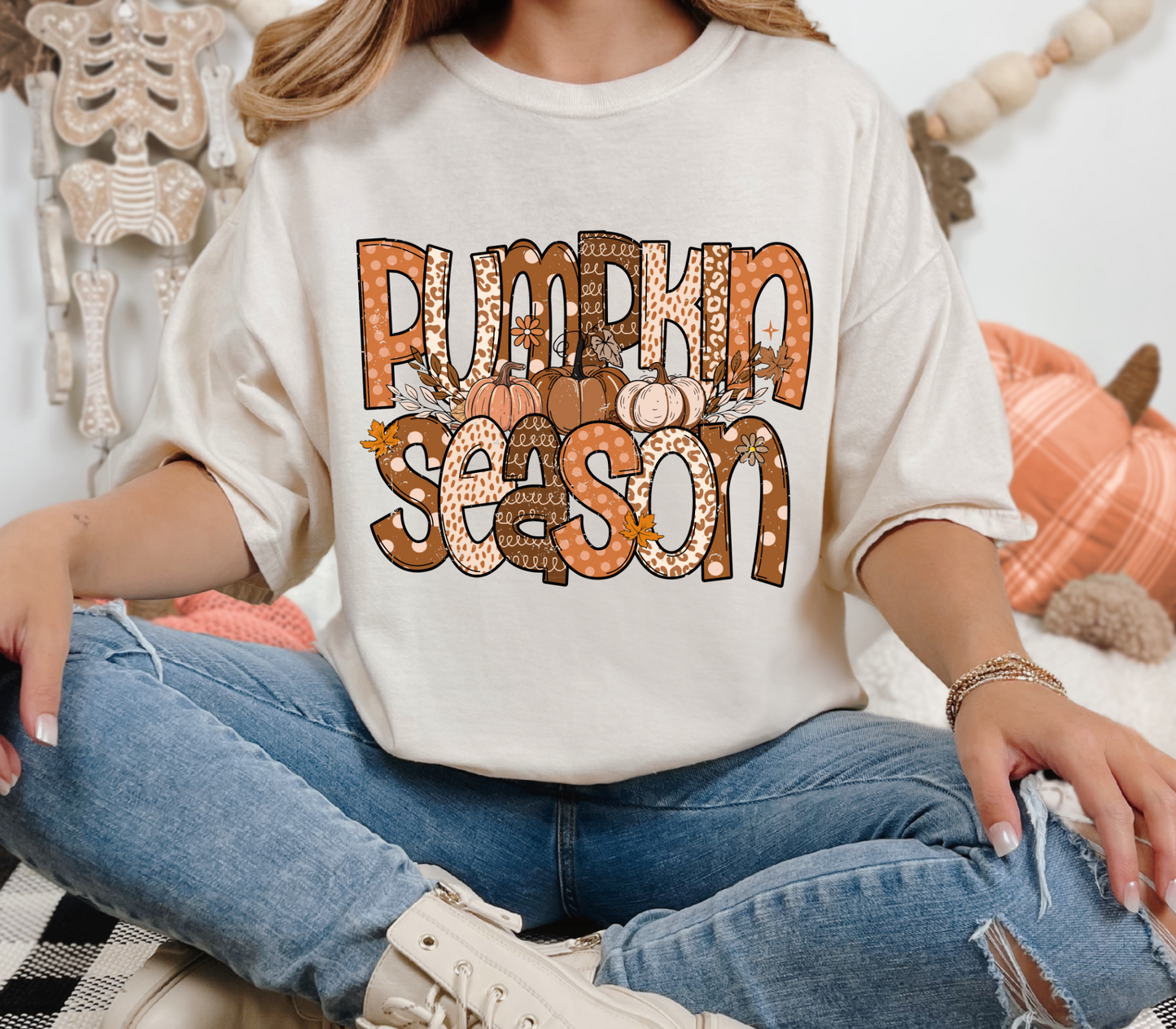 Pumpkin Season Doodle-Short Sleeve