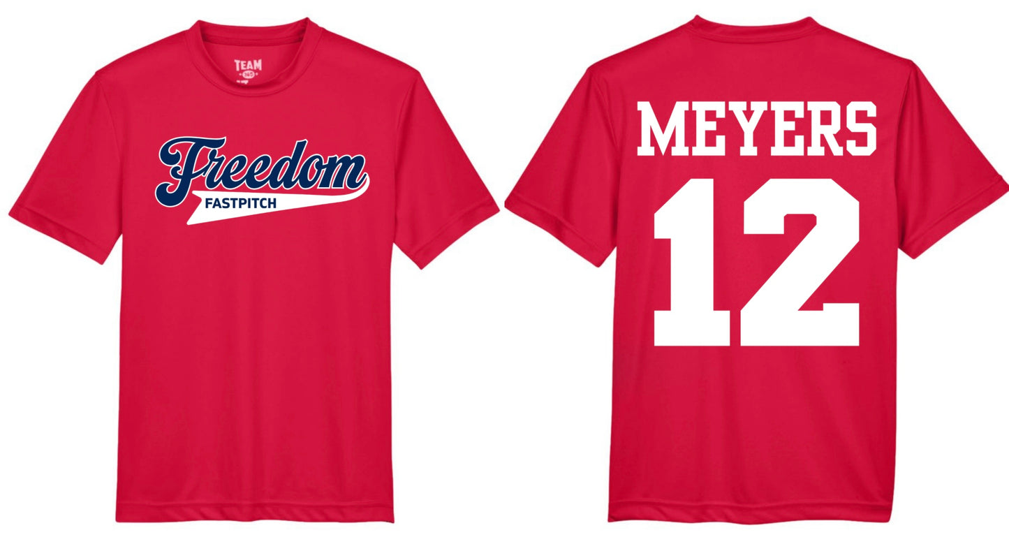 Freedom Fastpitch Performance Tee Name + Number