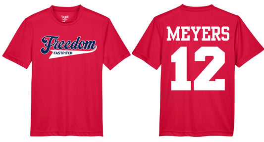 Freedom Fastpitch Performance Tee Name + Number
