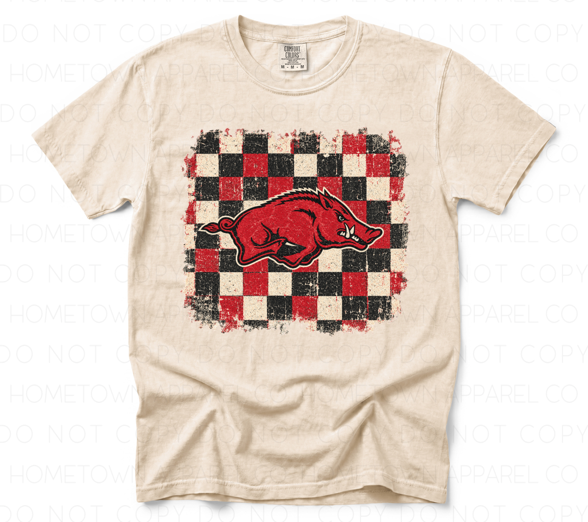 Checkered Razorback Tee