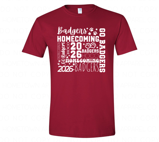 Badgers Homecoming 2026 Gildan