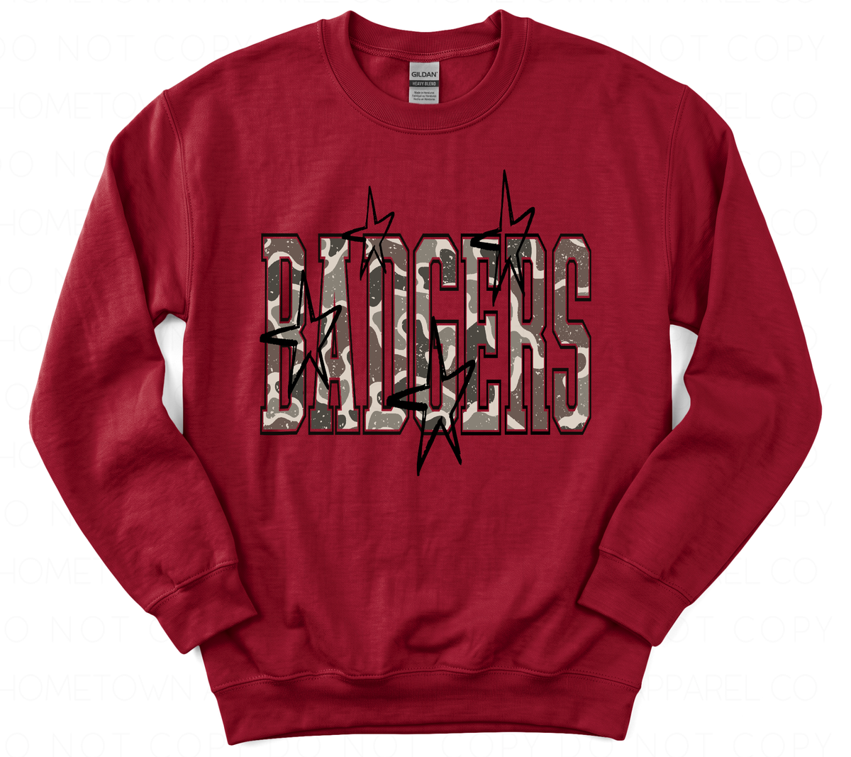 Camo Varsity Badgers Sweatshirt