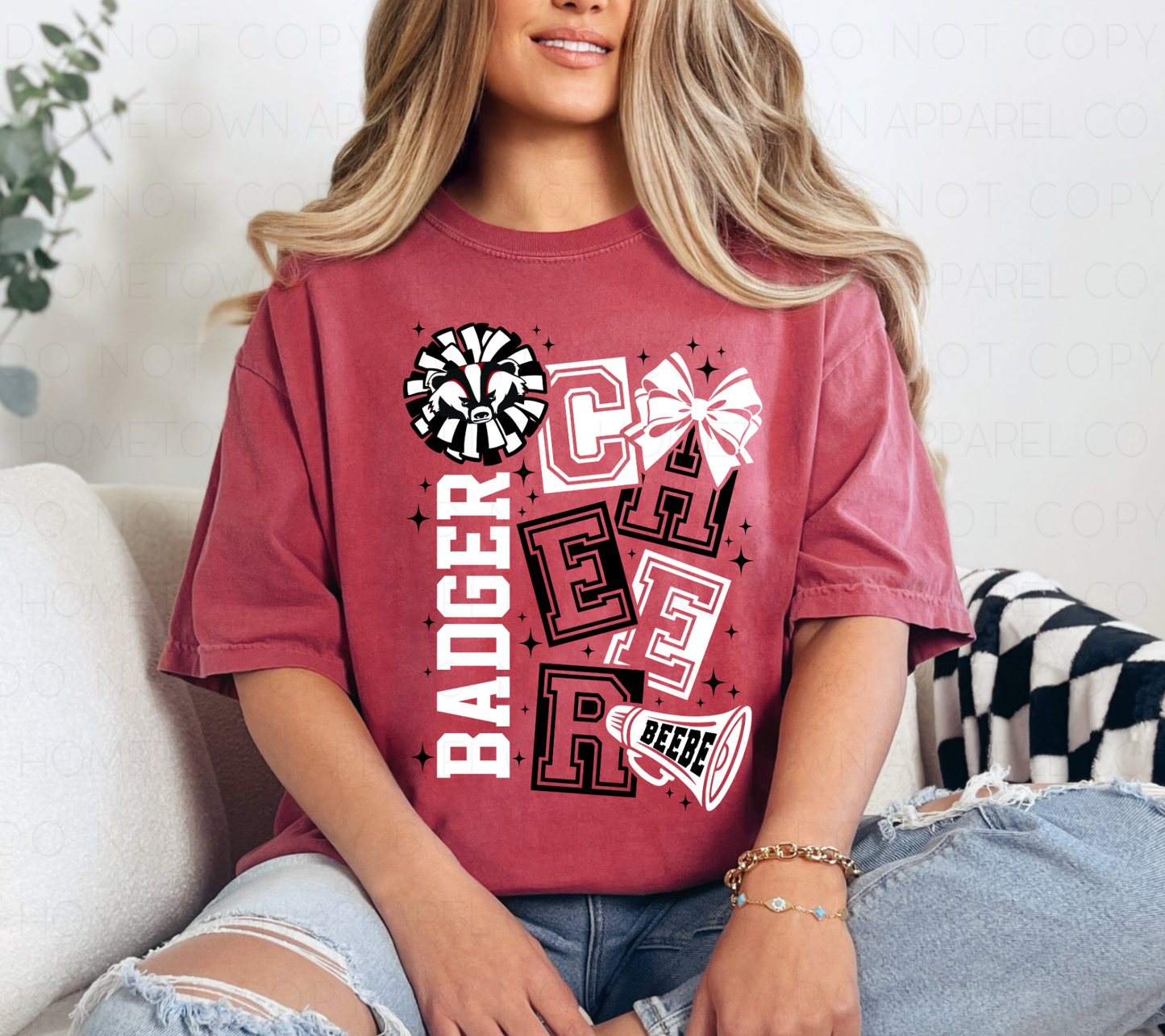 Badger Cheer Tee