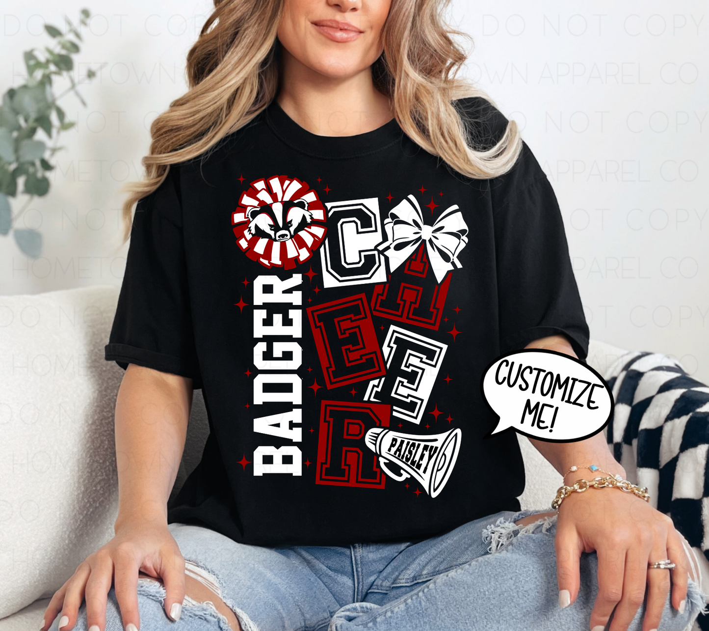 Badger Cheer Tee