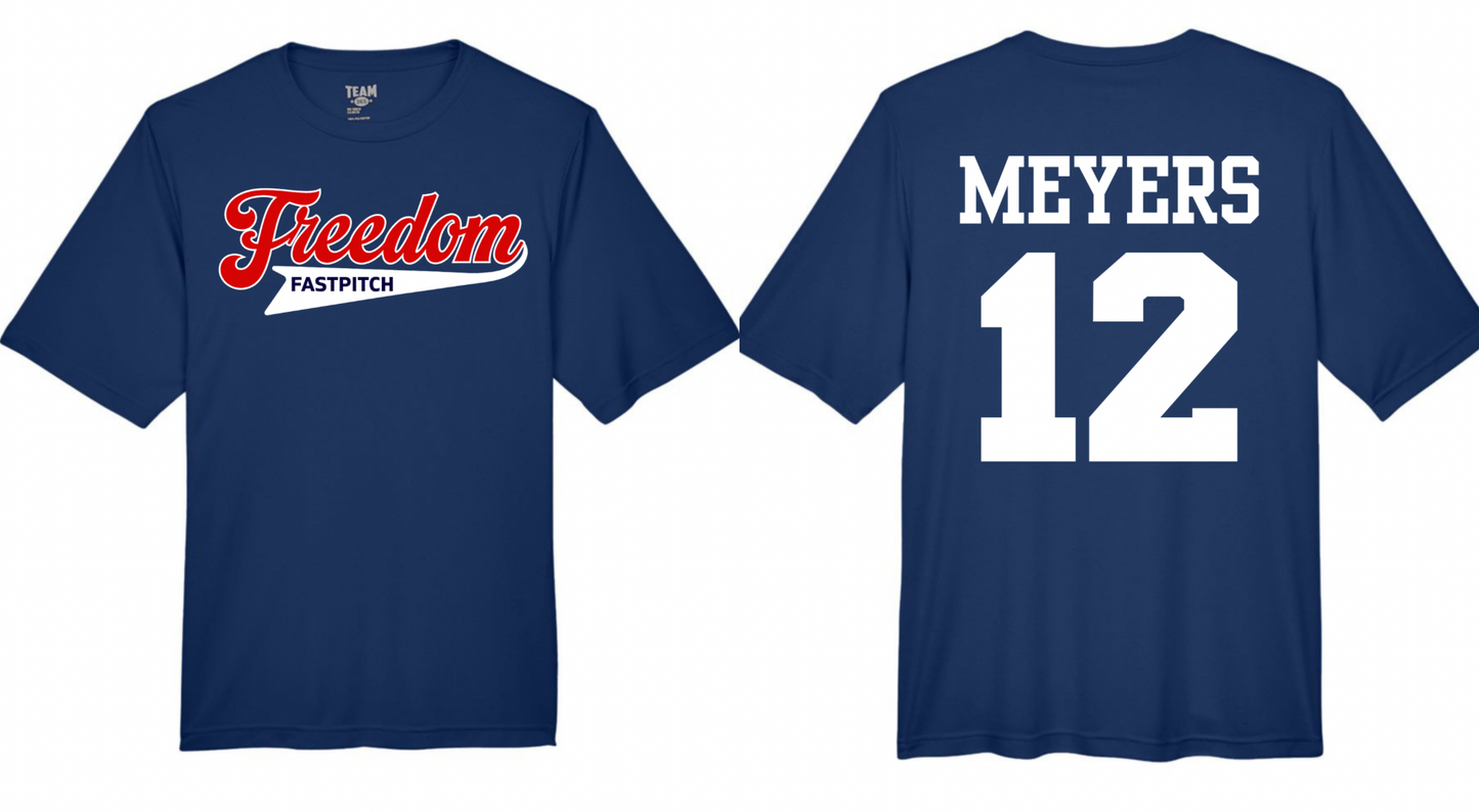 Freedom Fastpitch Performance Tee Name + Number