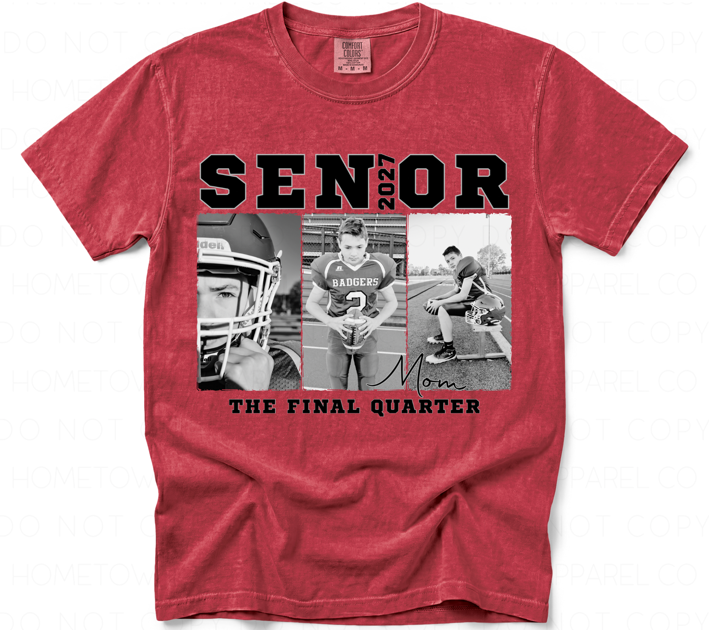 Custom Senior Football Tee