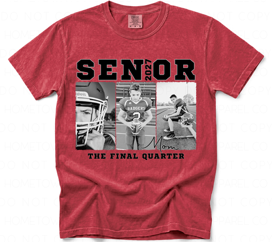 Custom Senior Football Tee