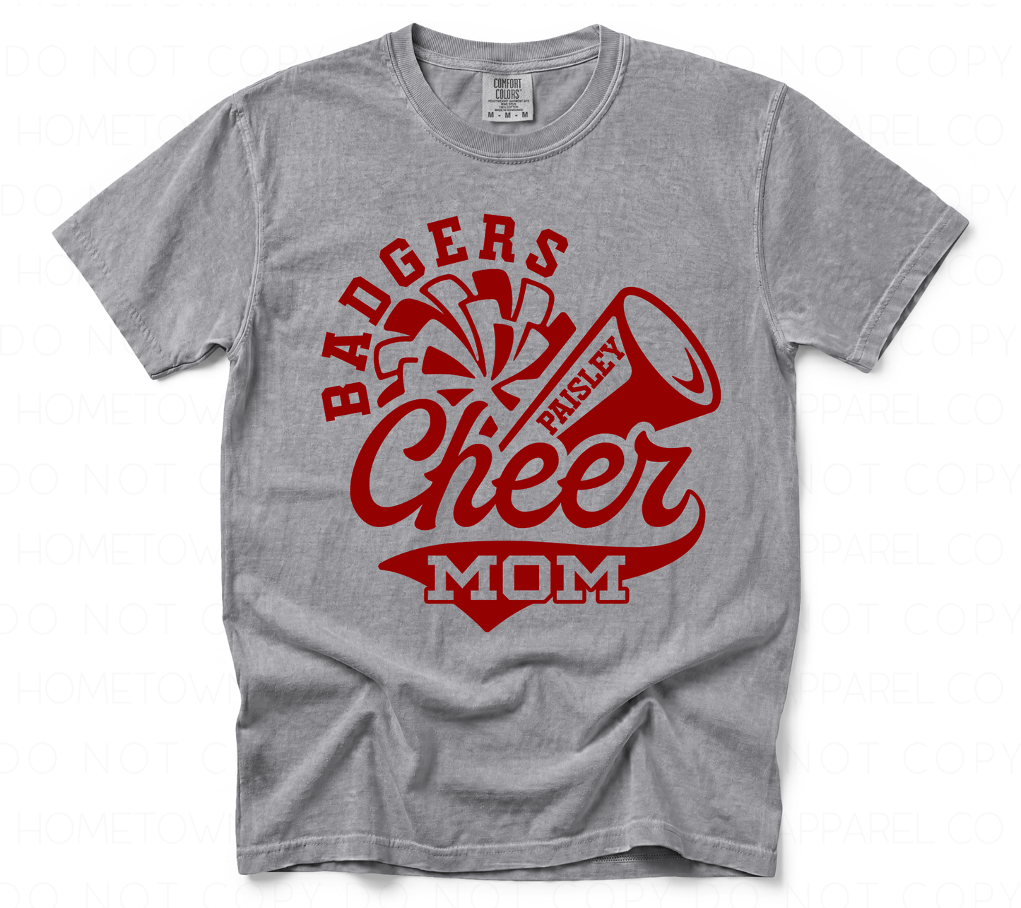 Custom Badgers Cheer Mom Tee
