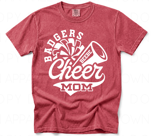 Custom Badgers Cheer Mom Tee