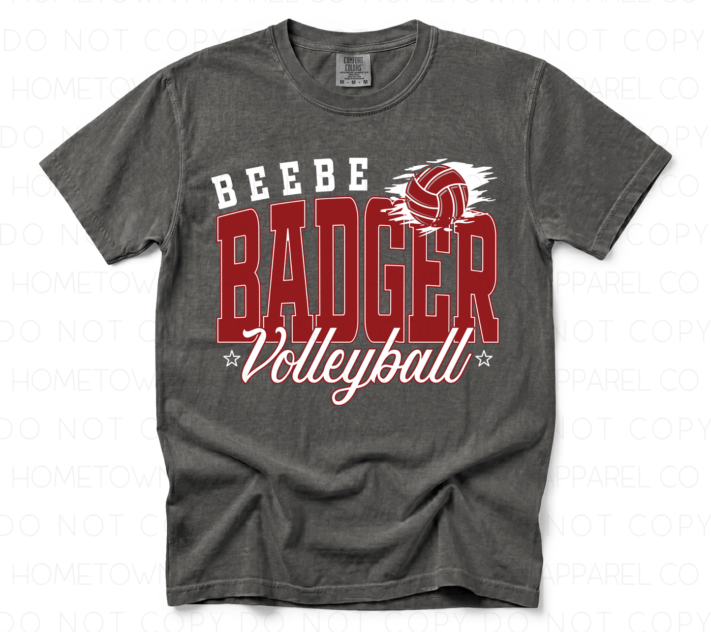 Beebe Badger Volleyball Tee