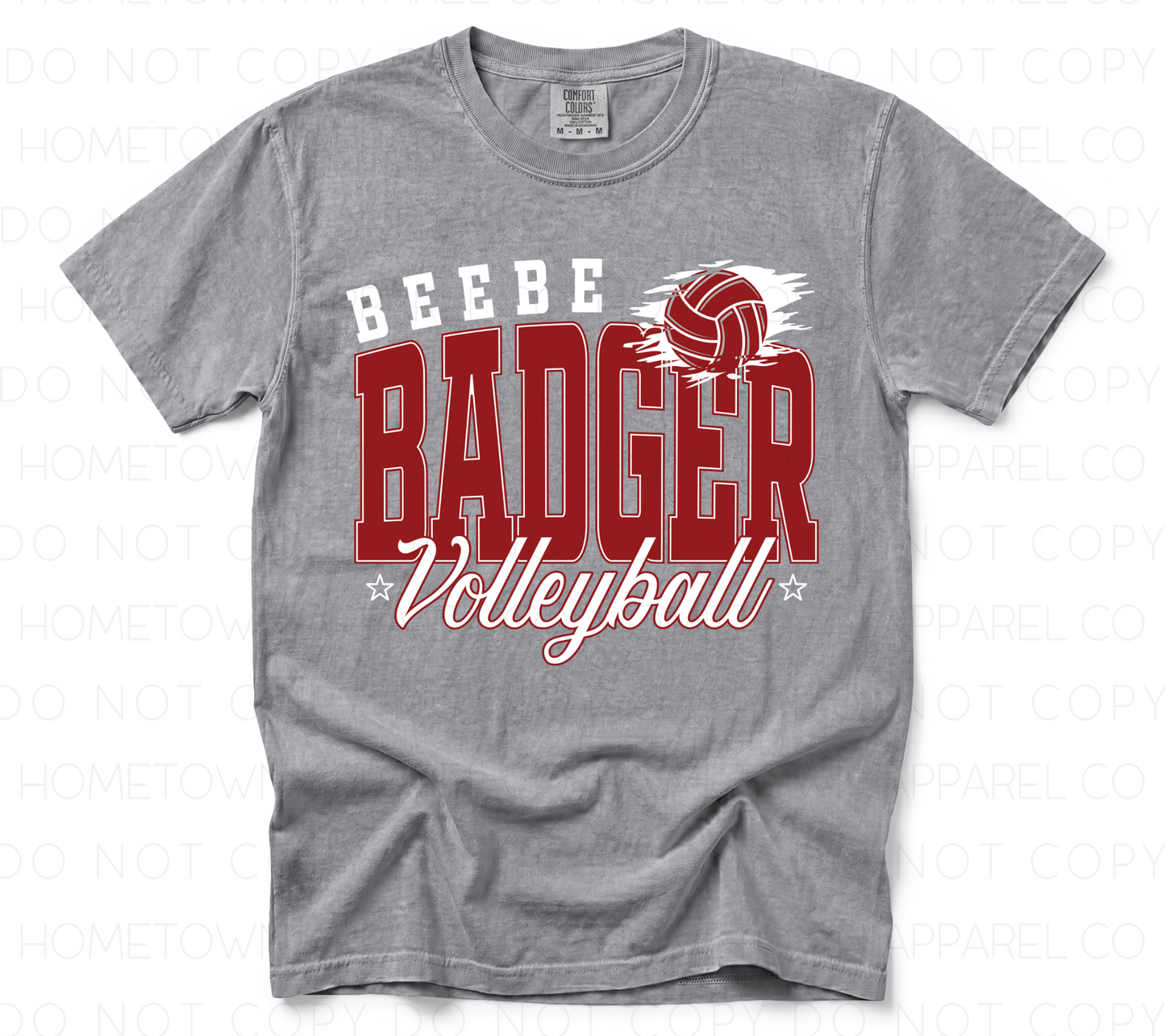 Beebe Badger Volleyball Tee