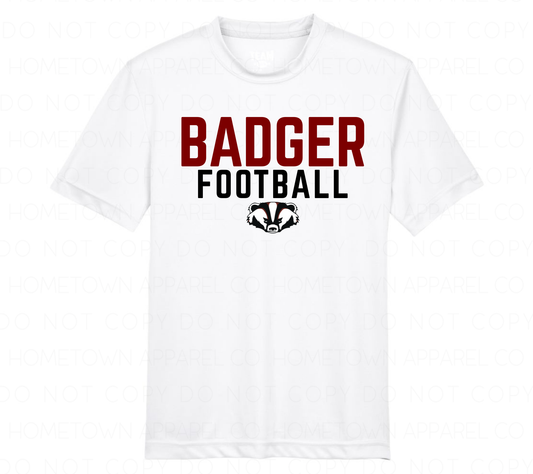 Badger Football Performance Tee