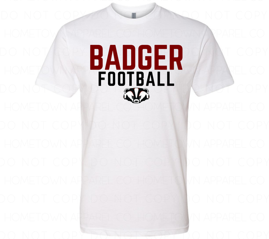 Badger Football Tee