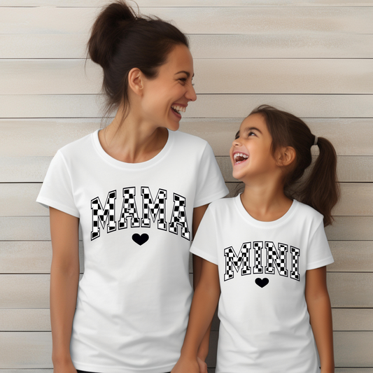 Mama & Mini Checks Short Sleeve Tee